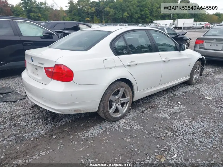 2009 BMW 3ER VIN WBAPK53549A645509 — фото 4