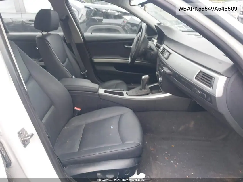 2009 BMW 3ER VIN WBAPK53549A645509 — фото 5
