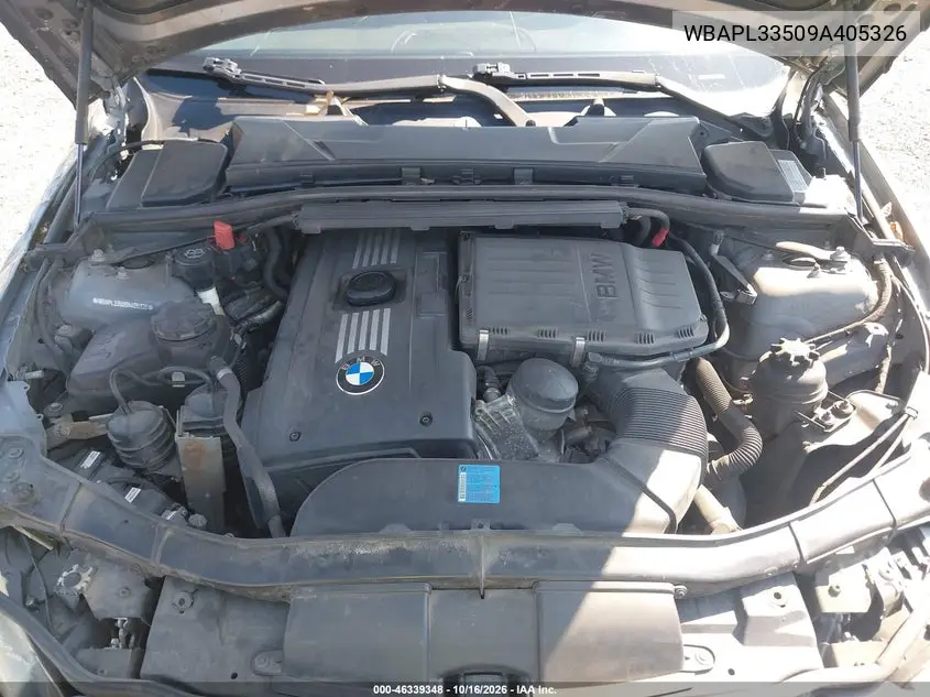 2009 BMW 3ER VIN WBAPL33509A405326 — фото 10