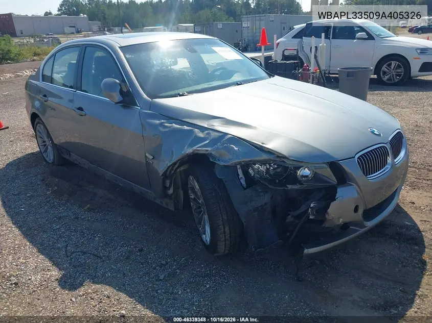 2009 BMW 3ER VIN WBAPL33509A405326 — фото 6