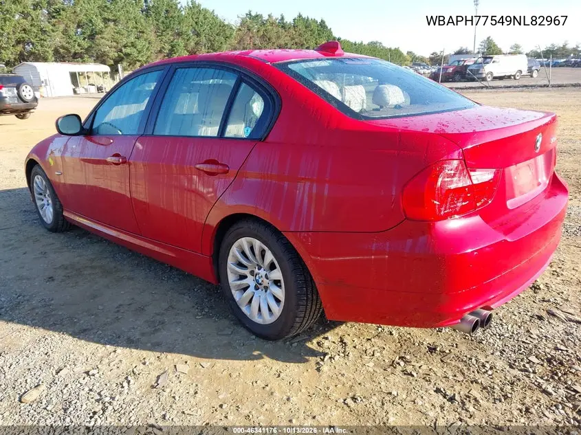 2009 BMW 3ER VIN WBAPH77549NL82967 — фото 3
