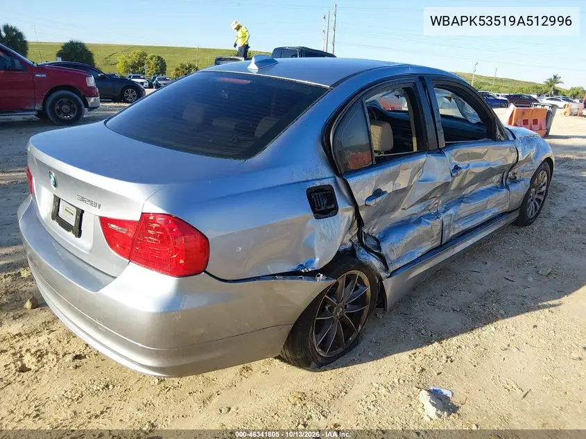 2009 BMW 3ER VIN WBAPK53519A512996 — фото 4