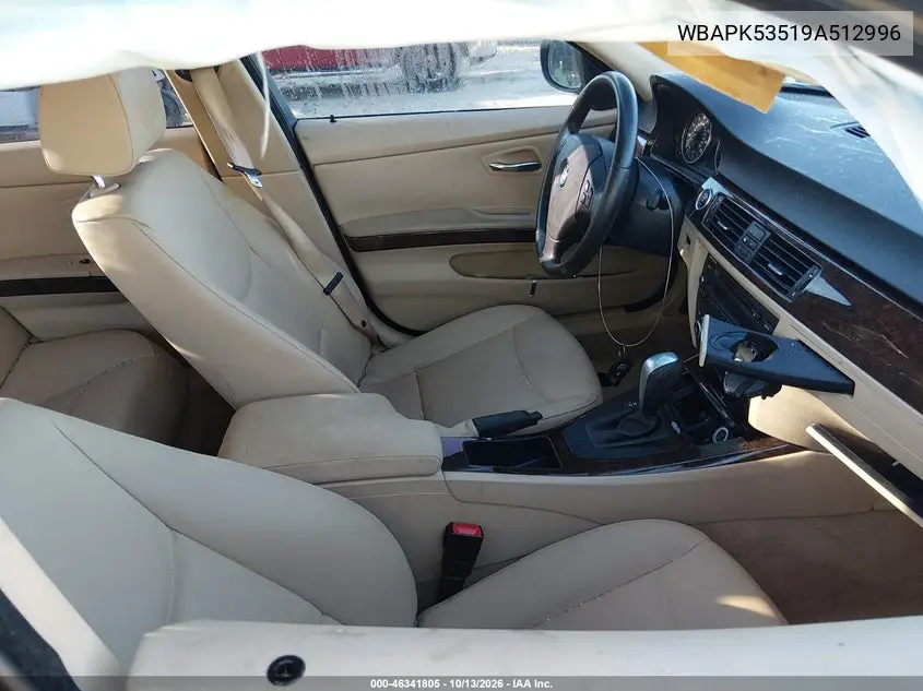 2009 BMW 3ER VIN WBAPK53519A512996 — фото 5
