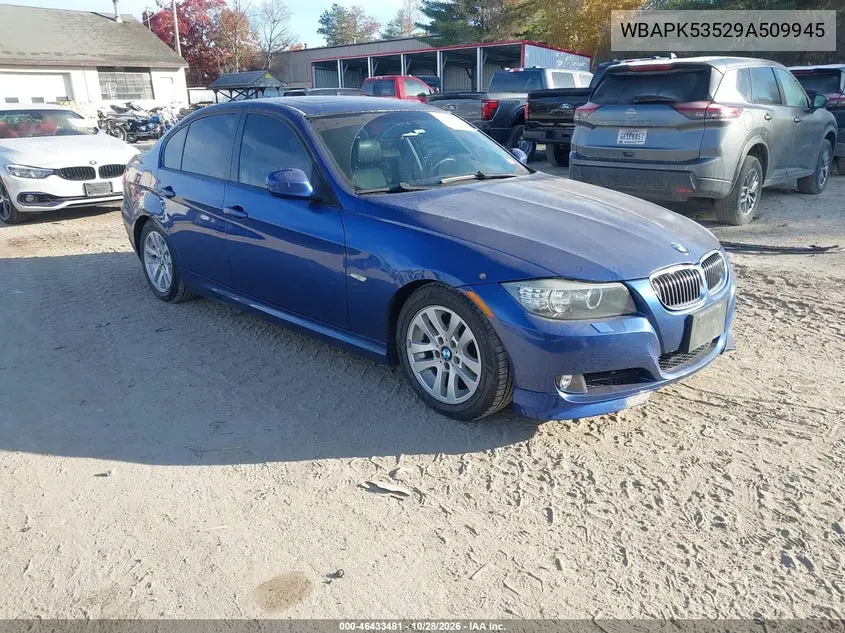 BMW 3ER 2009, VIN WBAPK53529A509945