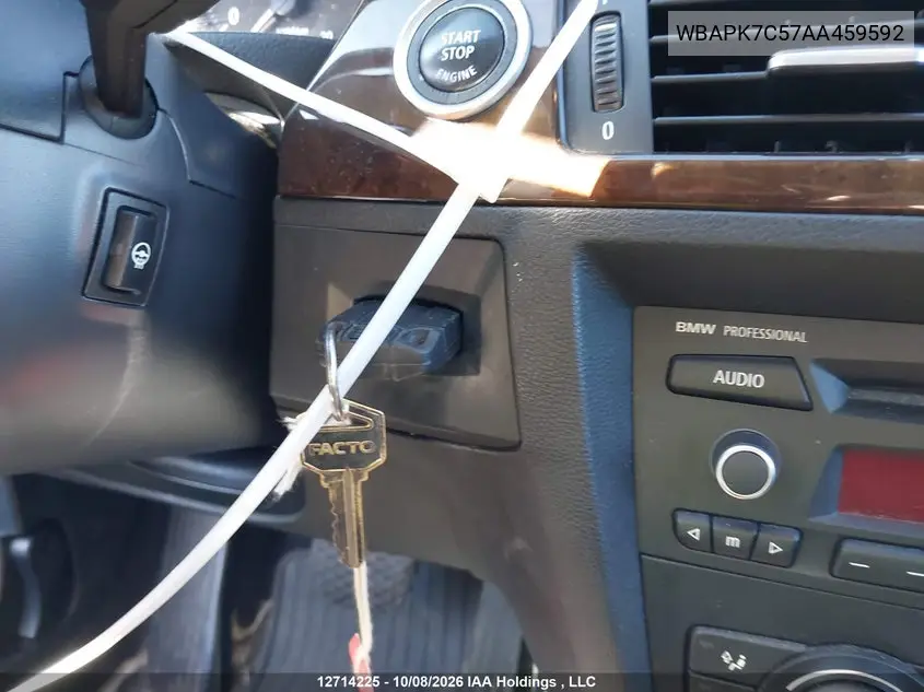 2010 BMW 3ER VIN WBAPK7C57AA459592 — фото 11
