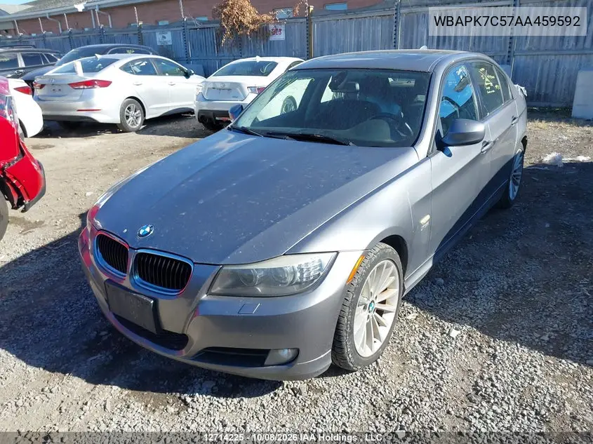 2010 BMW 3ER VIN WBAPK7C57AA459592 — фото 3