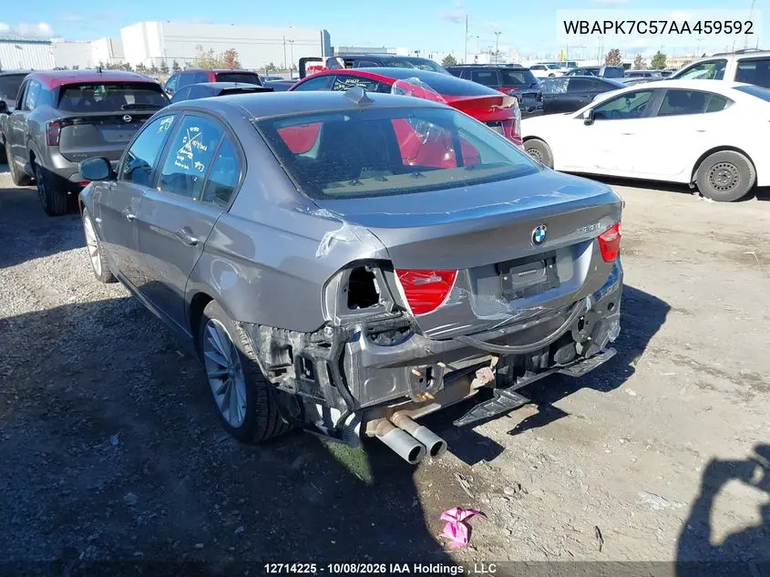 2010 BMW 3ER VIN WBAPK7C57AA459592 — фото 4