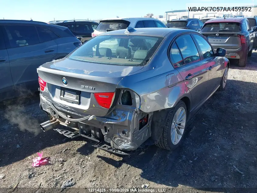 2010 BMW 3ER VIN WBAPK7C57AA459592 — фото 5