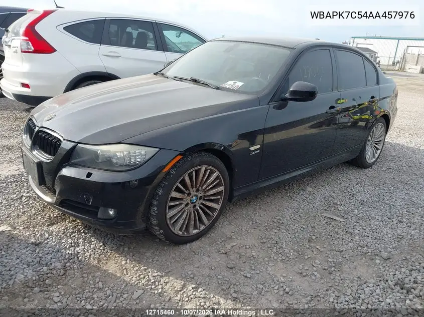 2010 BMW 3ER VIN WBAPK7C54AA457976 — фото 2