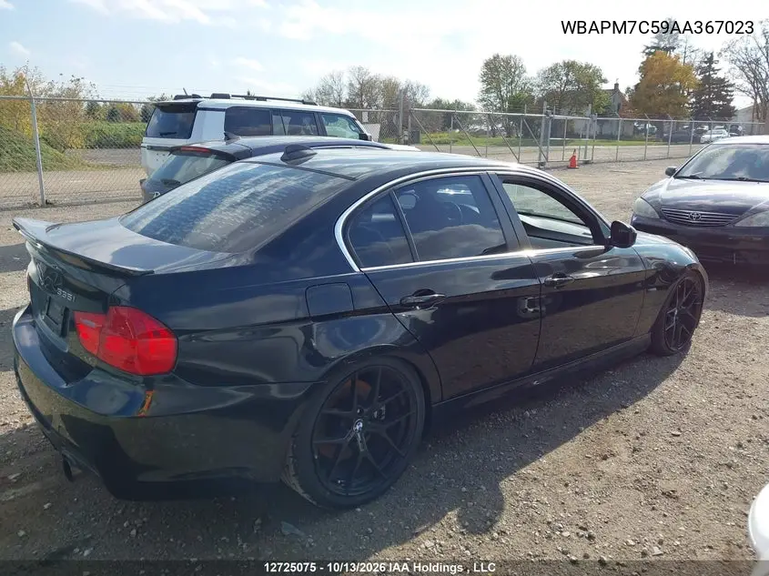 2010 BMW 3ER VIN WBAPM7C59AA367023 — фото 13