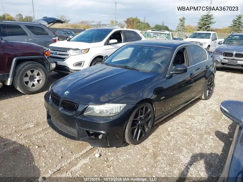 2010 BMW 3ER VIN WBAPM7C59AA367023 — фото 2