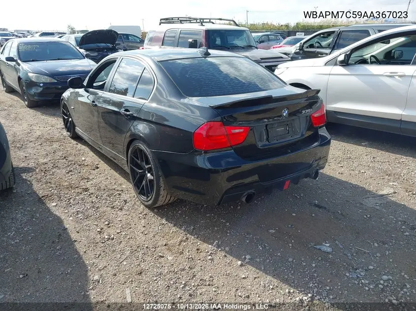 2010 BMW 3ER VIN WBAPM7C59AA367023 — фото 3