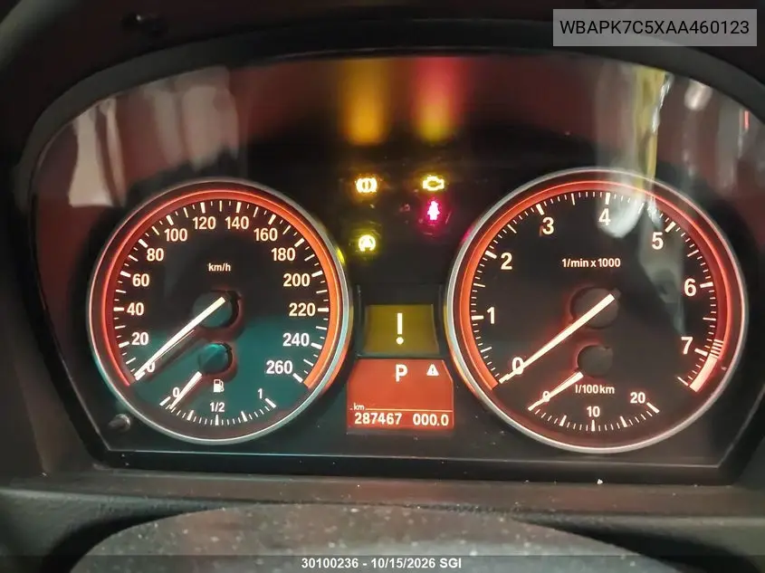2010 BMW 3ER VIN WBAPK7C5XAA460123 — фото 7