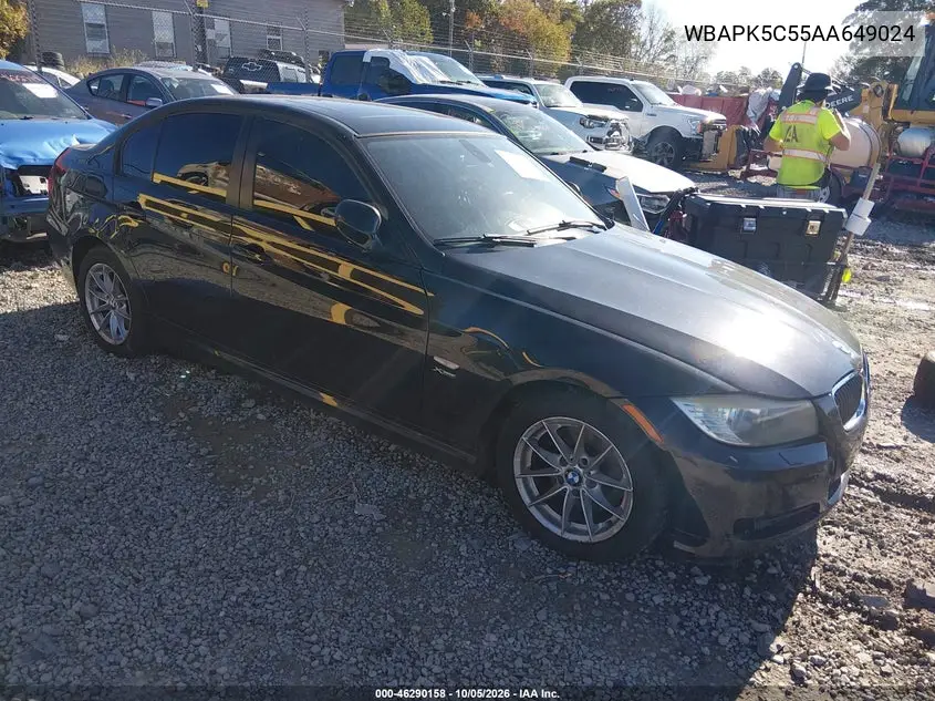 BMW 3ER 2010, VIN WBAPK5C55AA649024