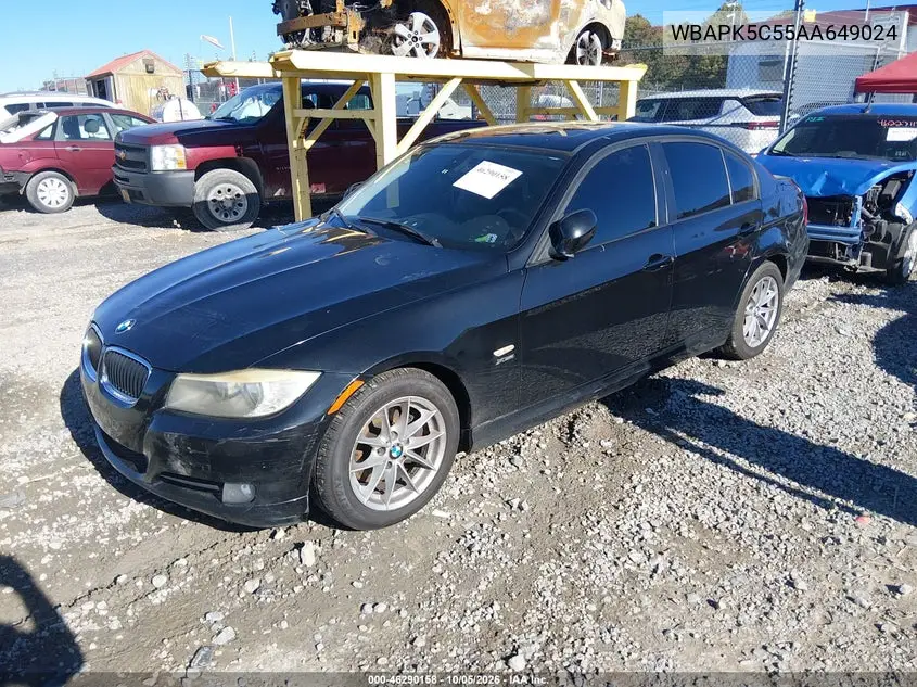 2010 BMW 3ER VIN WBAPK5C55AA649024 — фото 2