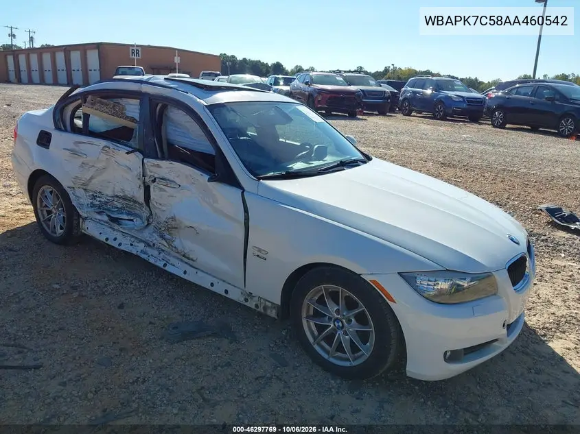 BMW 3ER 2010, VIN WBAPK7C58AA460542