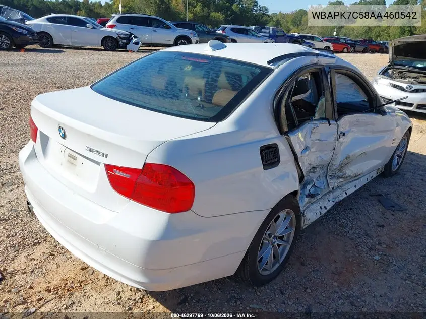 2010 BMW 3ER VIN WBAPK7C58AA460542 — фото 4