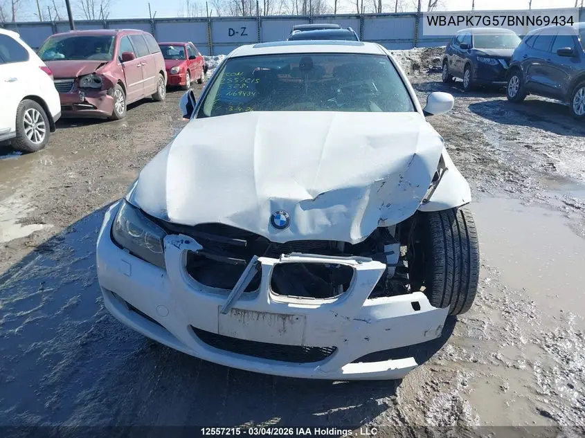 2011 BMW 3ER VIN WBAPK7G57BNN69434 — фото 12
