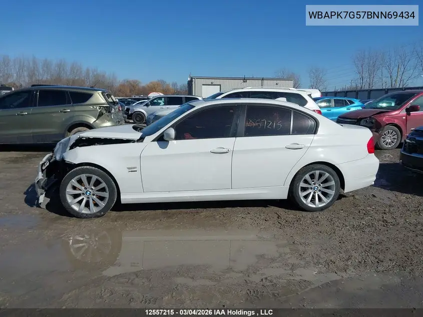 2011 BMW 3ER VIN WBAPK7G57BNN69434 — фото 14