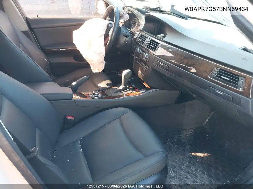 2011 BMW 3ER VIN WBAPK7G57BNN69434 — фото 5
