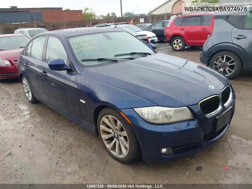 BMW 3ER 2011, VIN WBAPK7C5XBA974975