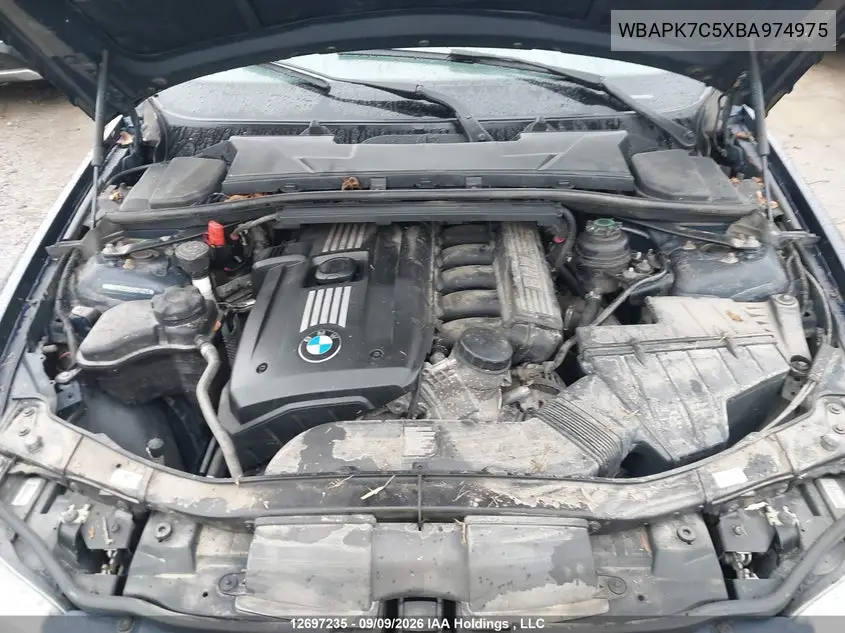 2011 BMW 3ER VIN WBAPK7C5XBA974975 — фото 10