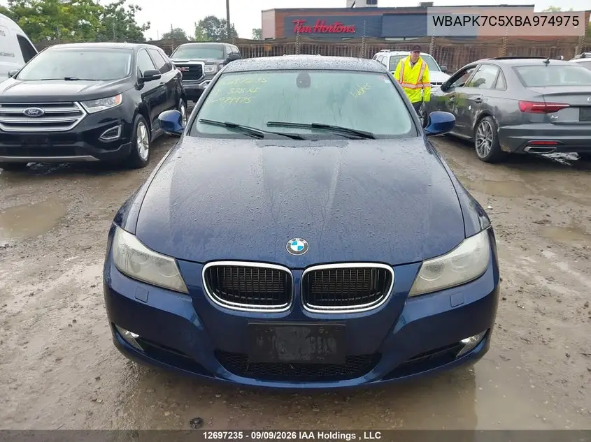 2011 BMW 3ER VIN WBAPK7C5XBA974975 — фото 12