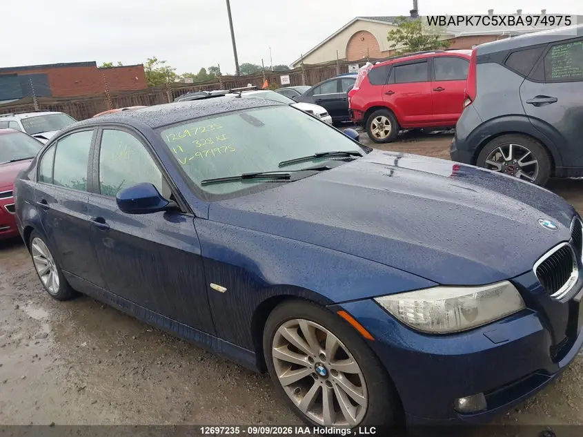2011 BMW 3ER VIN WBAPK7C5XBA974975 — фото 13