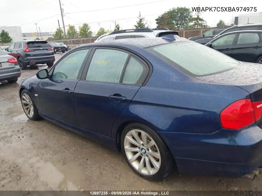 2011 BMW 3ER VIN WBAPK7C5XBA974975 — фото 14