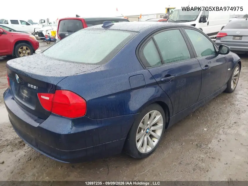 2011 BMW 3ER VIN WBAPK7C5XBA974975 — фото 4