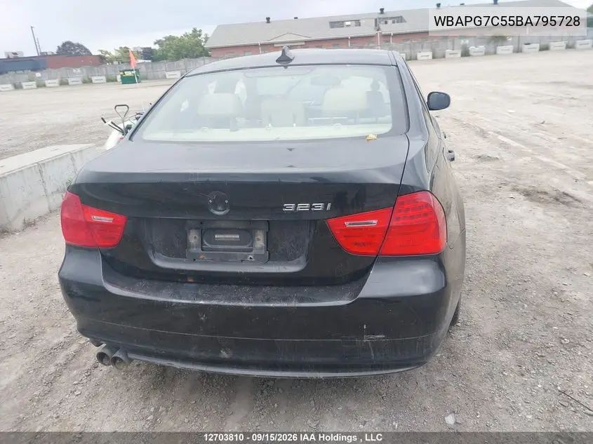 2011 BMW 3ER VIN WBAPG7C55BA795728 — фото 15