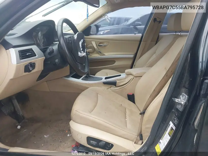 2011 BMW 3ER VIN WBAPG7C55BA795728 — фото 16