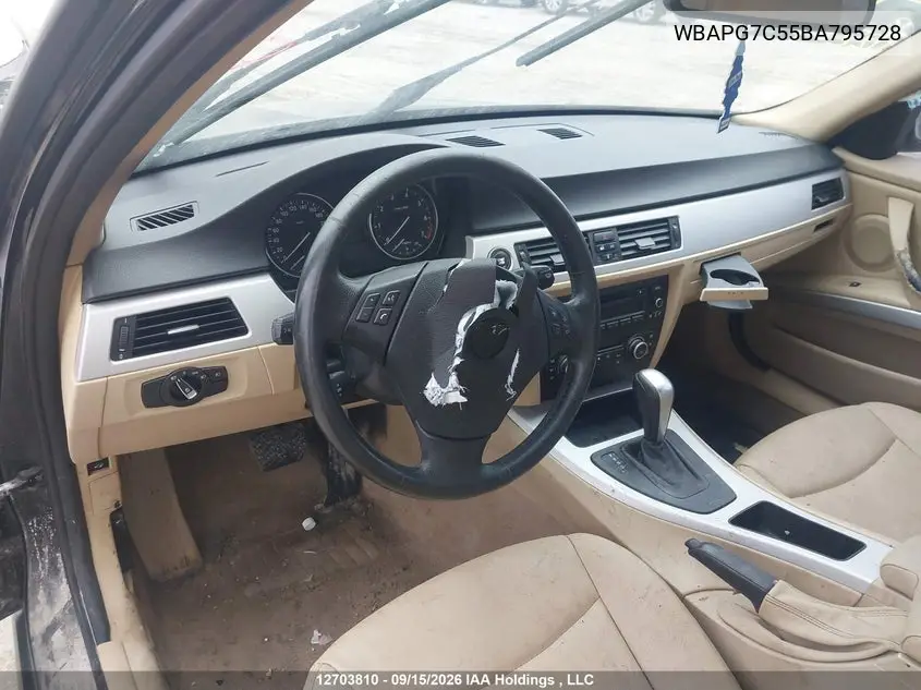 2011 BMW 3ER VIN WBAPG7C55BA795728 — фото 17
