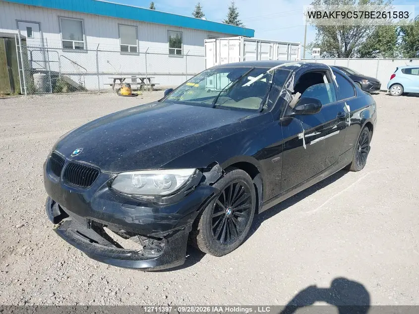 2011 BMW 3ER VIN WBAKF9C57BE261583 — фото 2