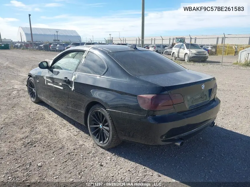 2011 BMW 3ER VIN WBAKF9C57BE261583 — фото 3