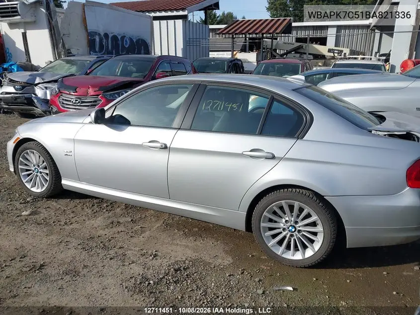 2011 BMW 3ER VIN WBAPK7C51BA821336 — фото 14