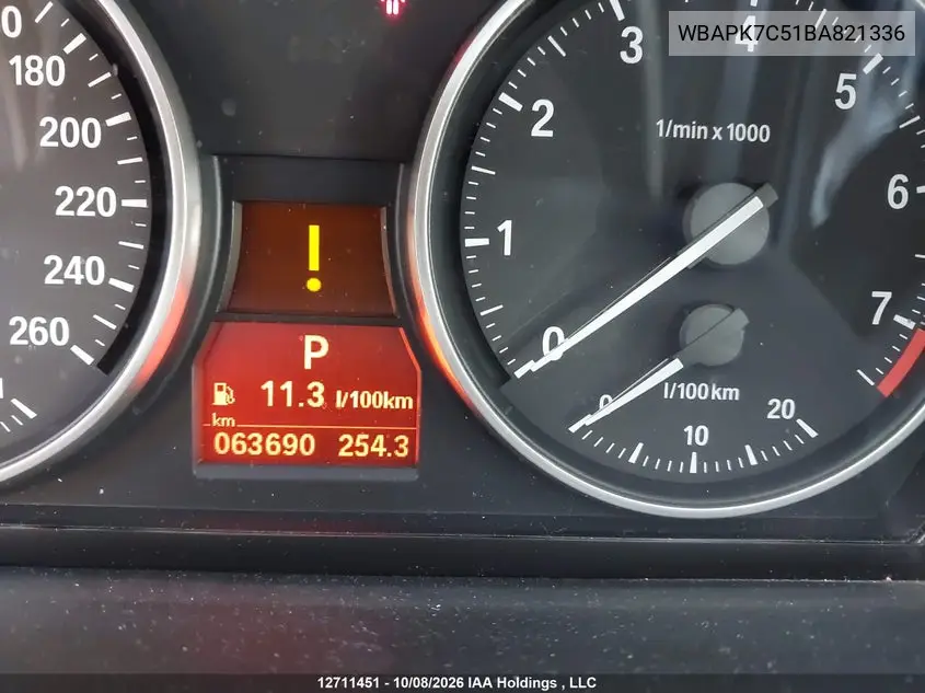 2011 BMW 3ER VIN WBAPK7C51BA821336 — фото 15