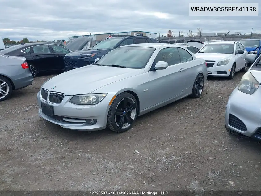 2011 BMW 3ER VIN WBADW3C55BE541198 — фото 2