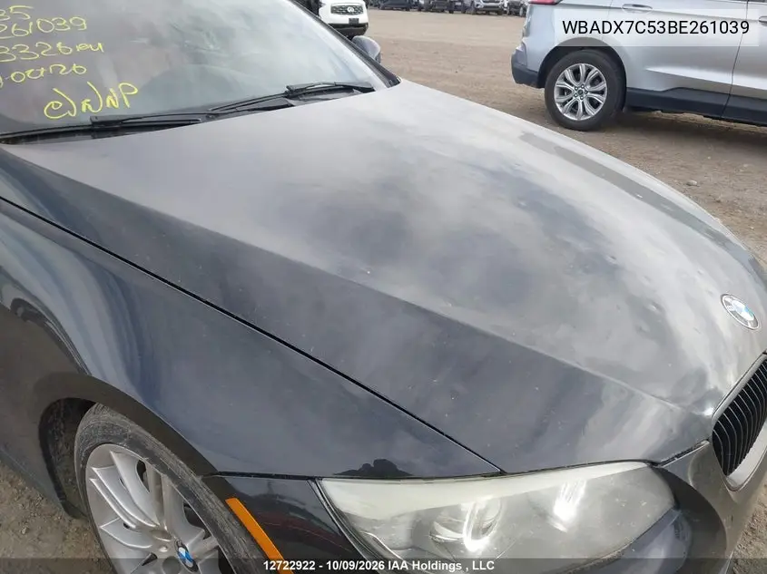 2011 BMW 3ER VIN WBADX7C53BE261039 — фото 6