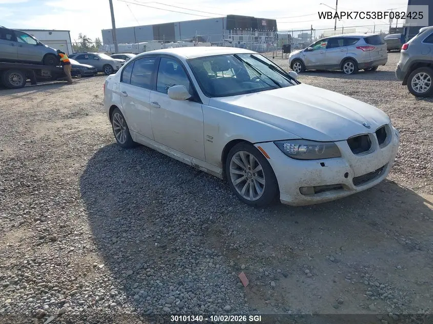 BMW 3ER 2011, VIN WBAPK7C53BF082425