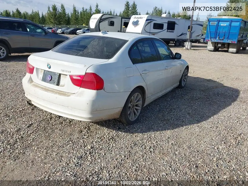 2011 BMW 3ER VIN WBAPK7C53BF082425 — фото 4