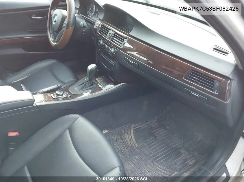 2011 BMW 3ER VIN WBAPK7C53BF082425 — фото 5
