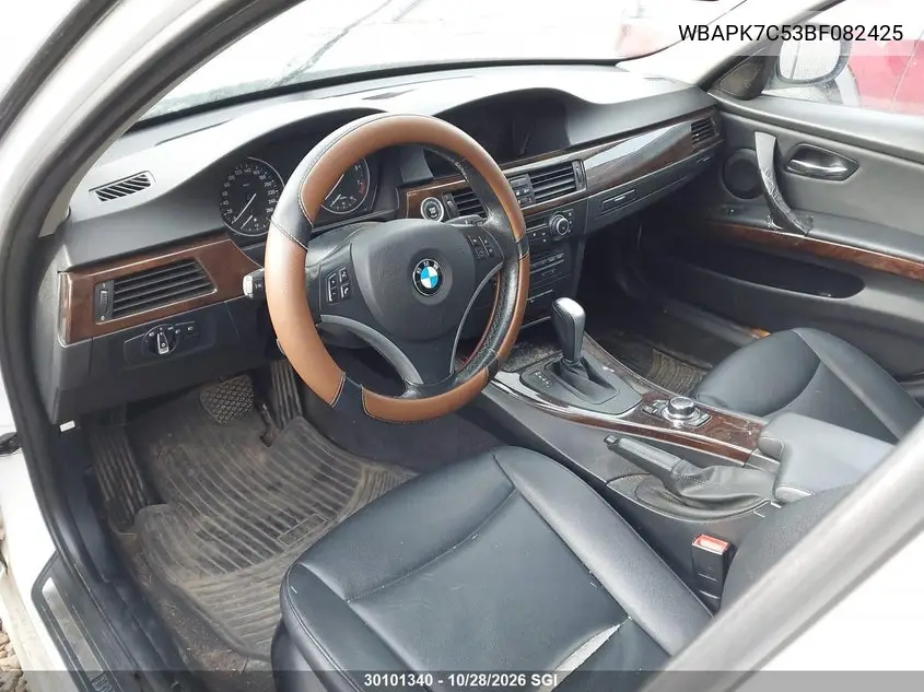 2011 BMW 3ER VIN WBAPK7C53BF082425 — фото 7