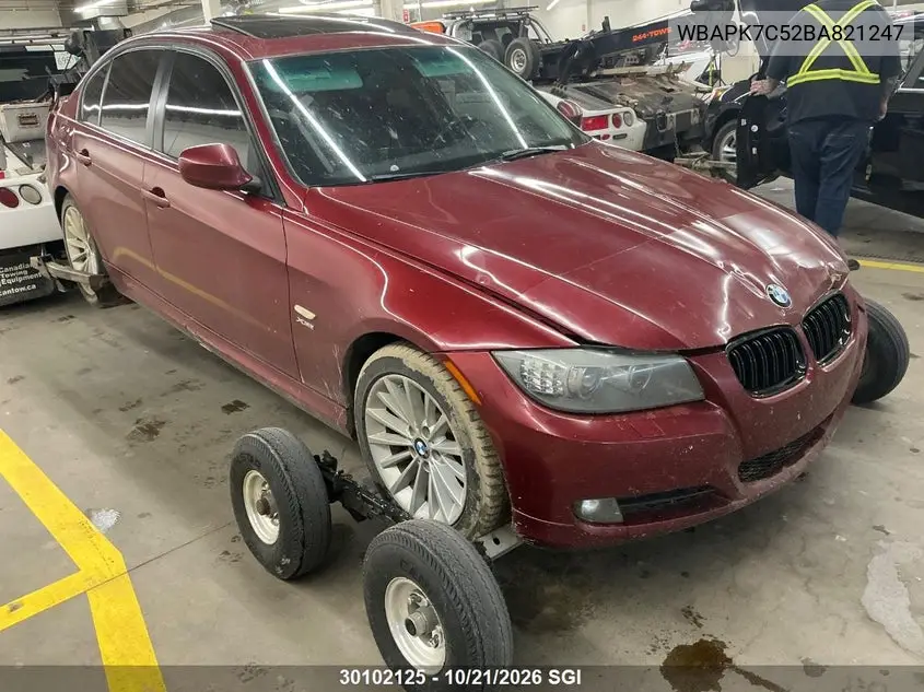 BMW 3ER 2011, VIN WBAPK7C52BA821247
