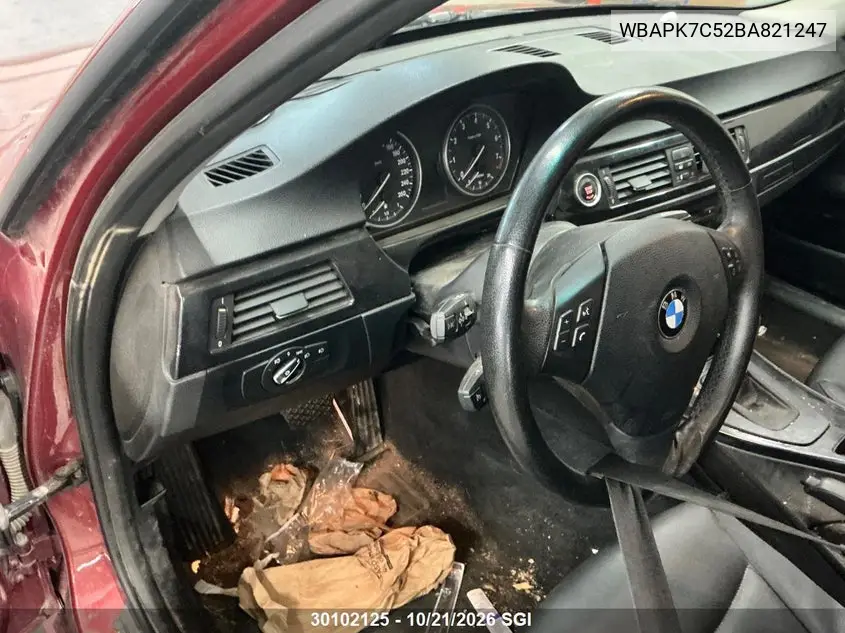 2011 BMW 3ER VIN WBAPK7C52BA821247 — фото 4