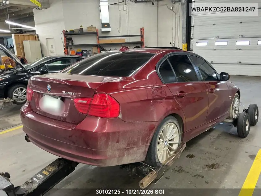 2011 BMW 3ER VIN WBAPK7C52BA821247 — фото 5
