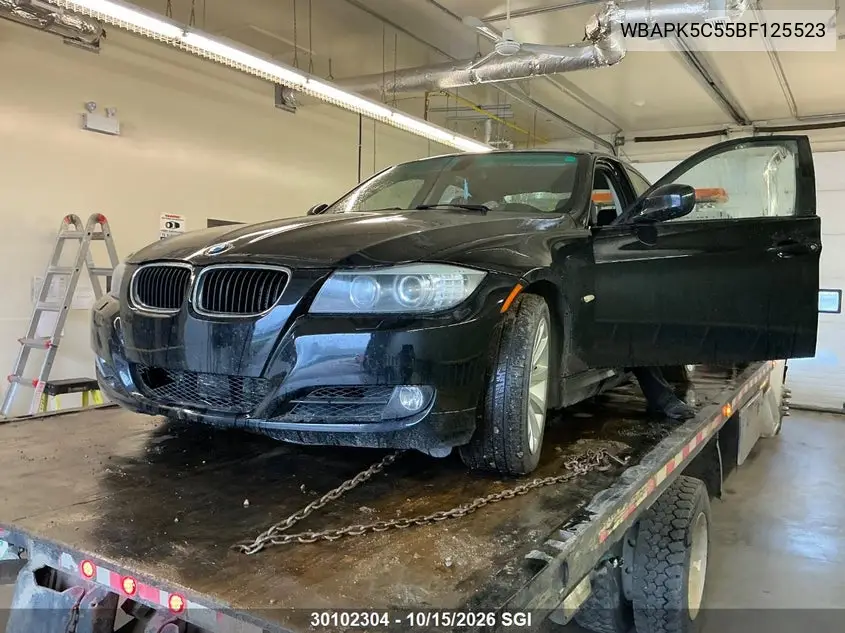2011 BMW 3ER VIN WBAPK5C55BF125523 — фото 2