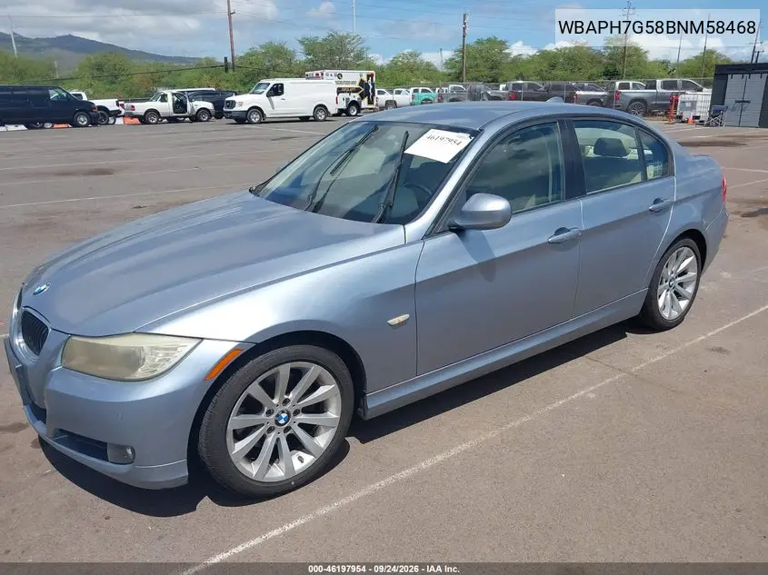 2011 BMW 3ER VIN WBAPH7G58BNM58468 — фото 3