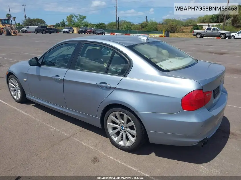 BMW 3ER 2011, VIN WBAPH7G58BNM58468