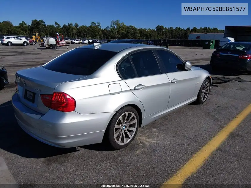 2011 BMW 3ER VIN WBAPH7C59BE851577 — фото 4